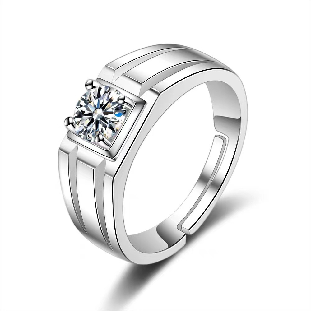Chiba Silver-Plated Diamond Ring - Fashionable All-Match Wedding Classic Style - Image 17