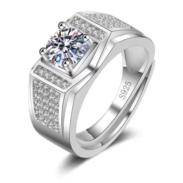 Chiba Silver-Plated Diamond Ring - Fashionable All-Match Wedding Classic Style - Image 18