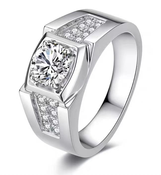 Chiba Silver-Plated Diamond Ring - Fashionable All-Match Wedding Classic Style - Image 21