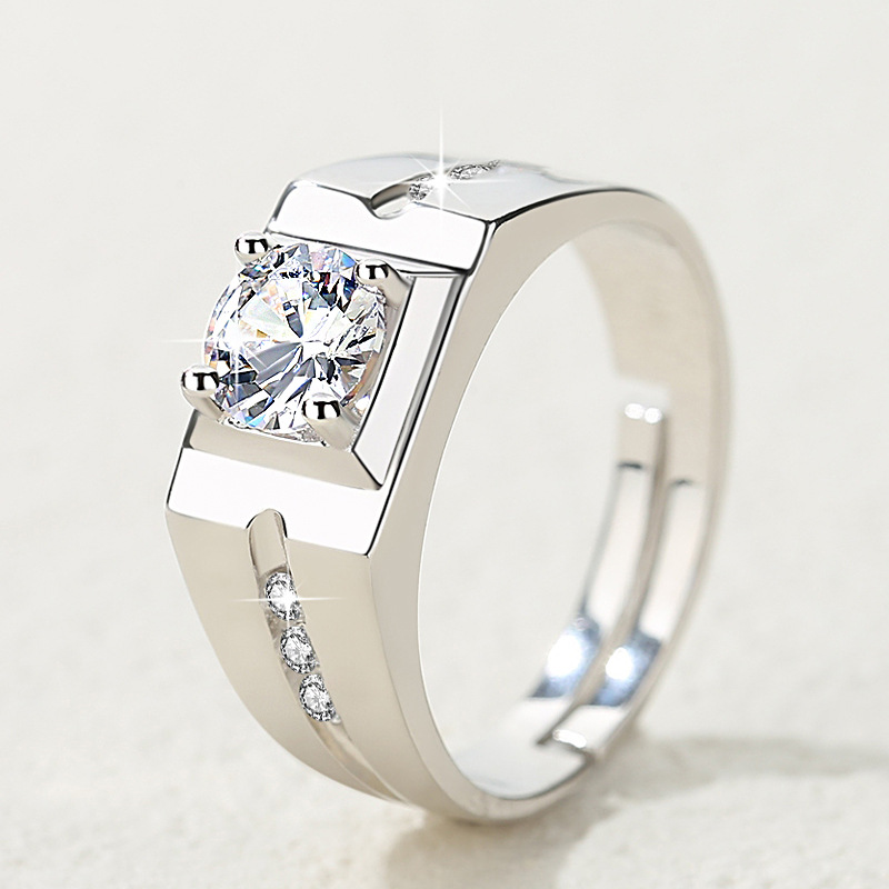 Chiba Silver-Plated Diamond Ring - Fashionable All-Match Wedding Classic Style - Image 22