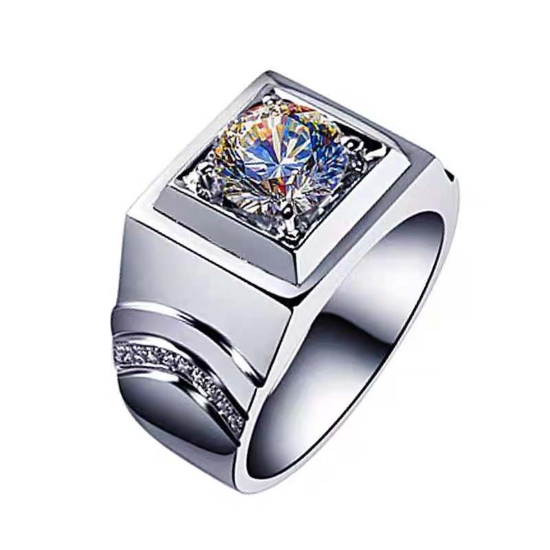 Chiba Silver-Plated Diamond Ring - Fashionable All-Match Wedding Classic Style - Image 23
