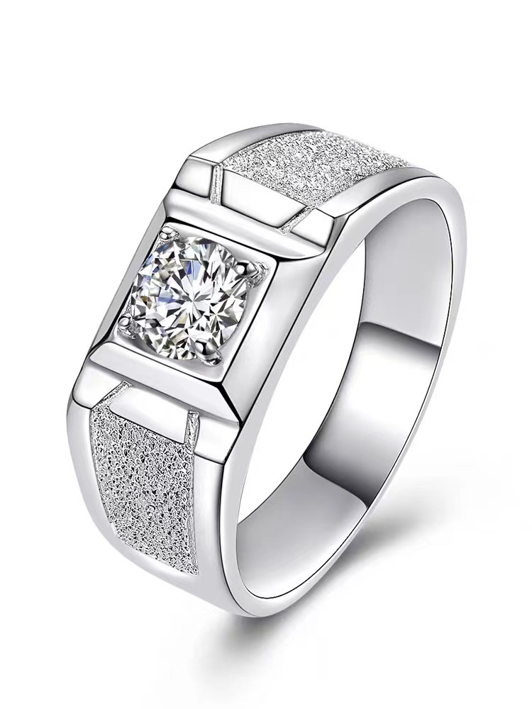 Chiba Silver-Plated Diamond Ring - Fashionable All-Match Wedding Classic Style - Image 27