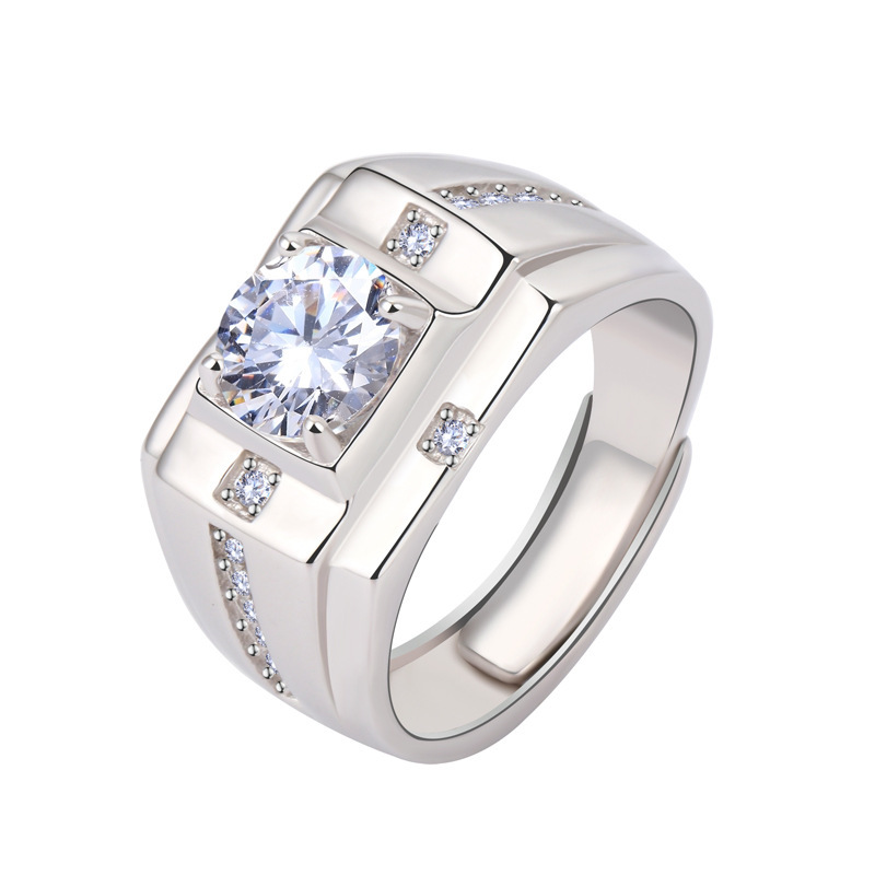 Chiba Silver-Plated Diamond Ring - Fashionable All-Match Wedding Classic Style - Image 30