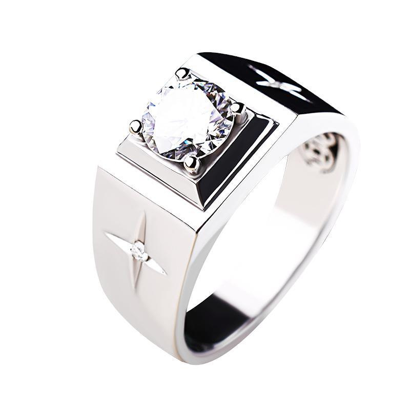 Chiba Silver-Plated Diamond Ring - Fashionable All-Match Wedding Classic Style - Image 35
