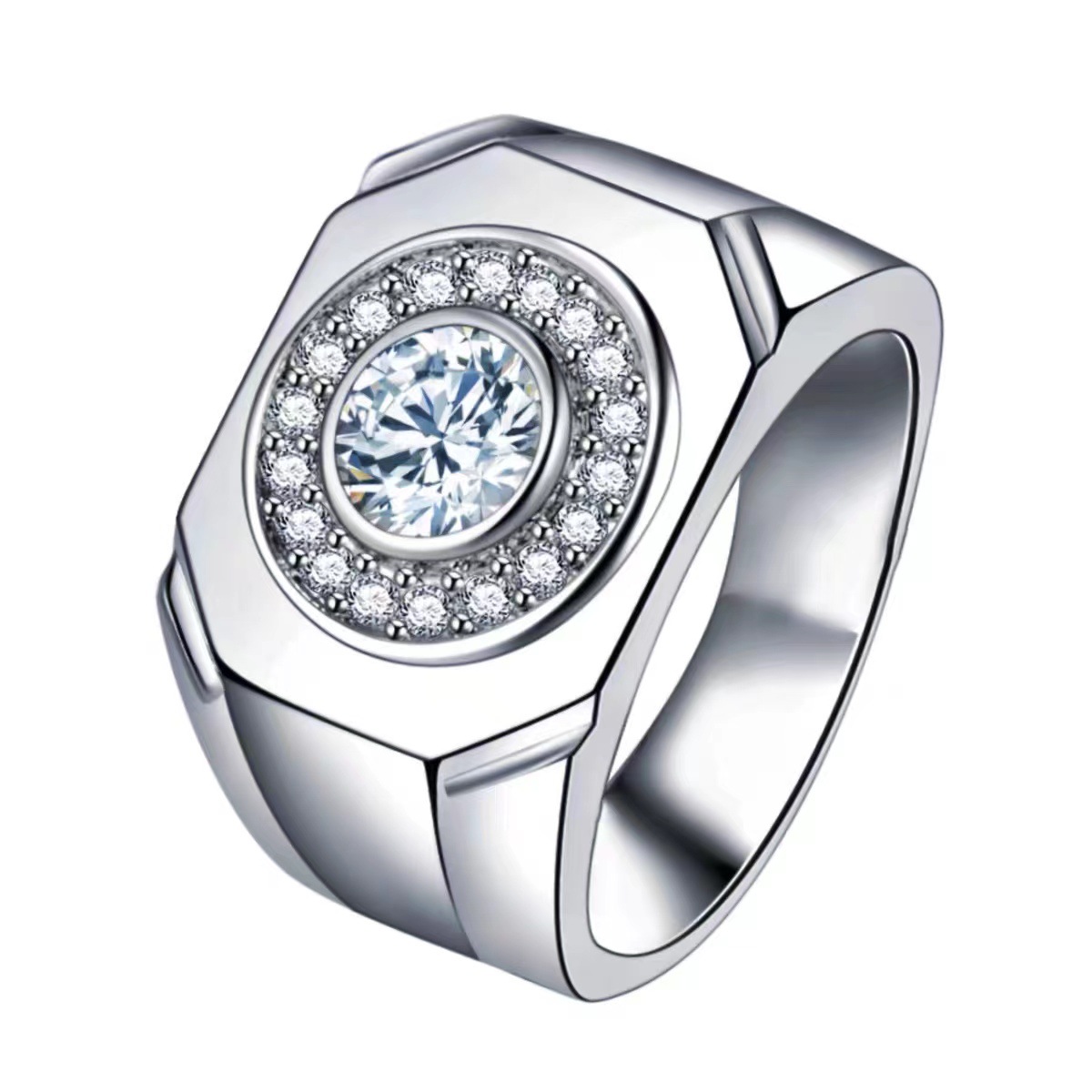 Chiba Silver-Plated Diamond Ring - Fashionable All-Match Wedding Classic Style - Image 36