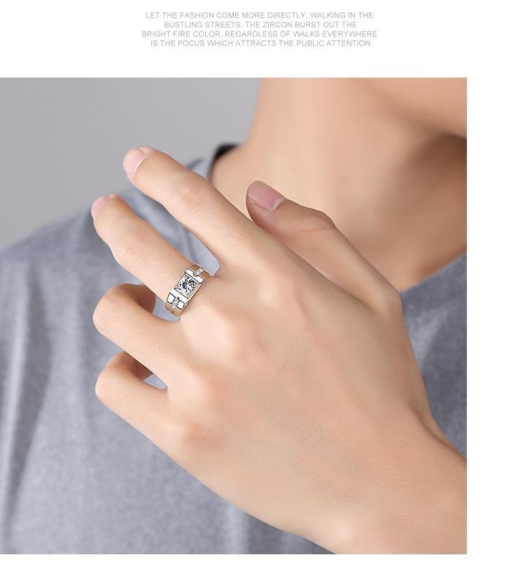 Chiba Silver-Plated Diamond Ring - Fashionable All-Match Wedding Classic Style - Image 45