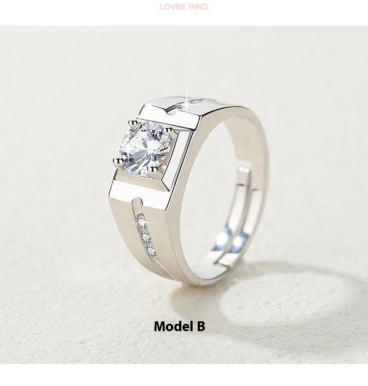 Chiba Silver-Plated Diamond Ring - Fashionable All-Match Wedding Classic Style - Image 46