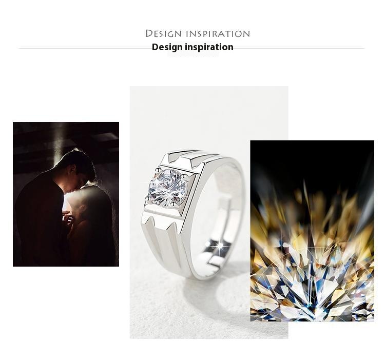 Chiba Silver-Plated Diamond Ring - Fashionable All-Match Wedding Classic Style - Image 49