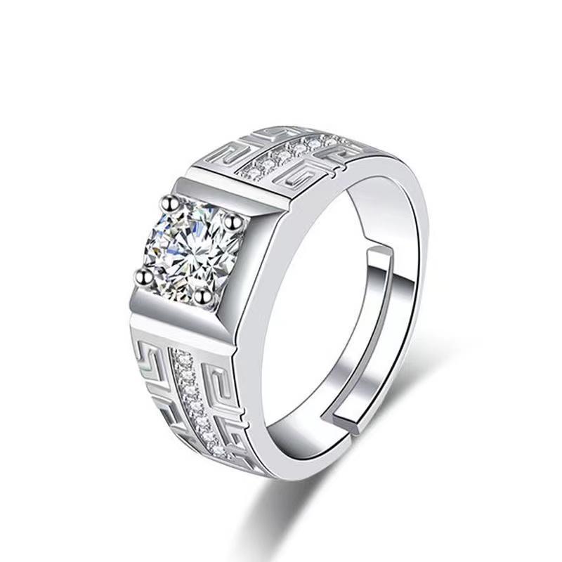 Chiba Silver-Plated Diamond Ring - Fashionable All-Match Wedding Classic Style - Image 54