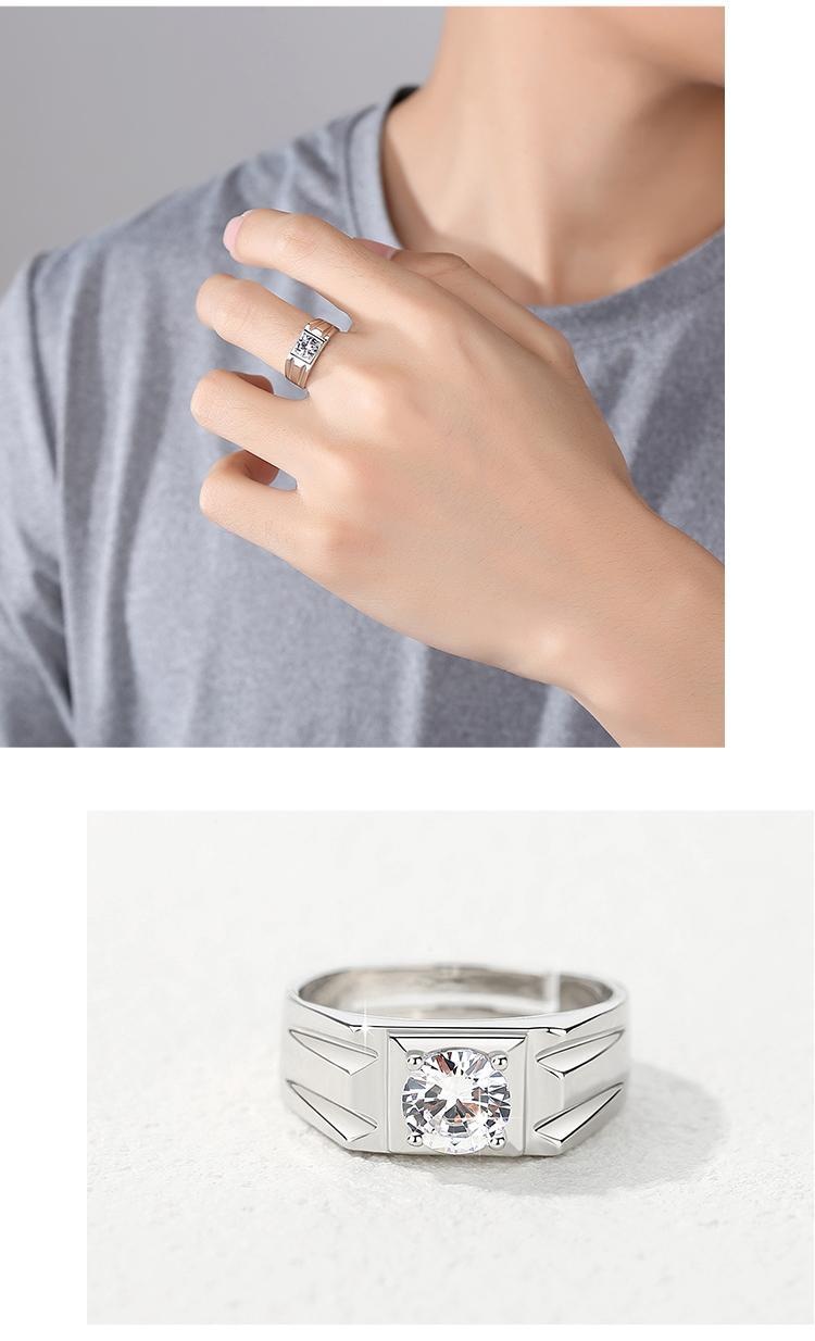 Chiba Silver-Plated Diamond Ring - Fashionable All-Match Wedding Classic Style - Image 55