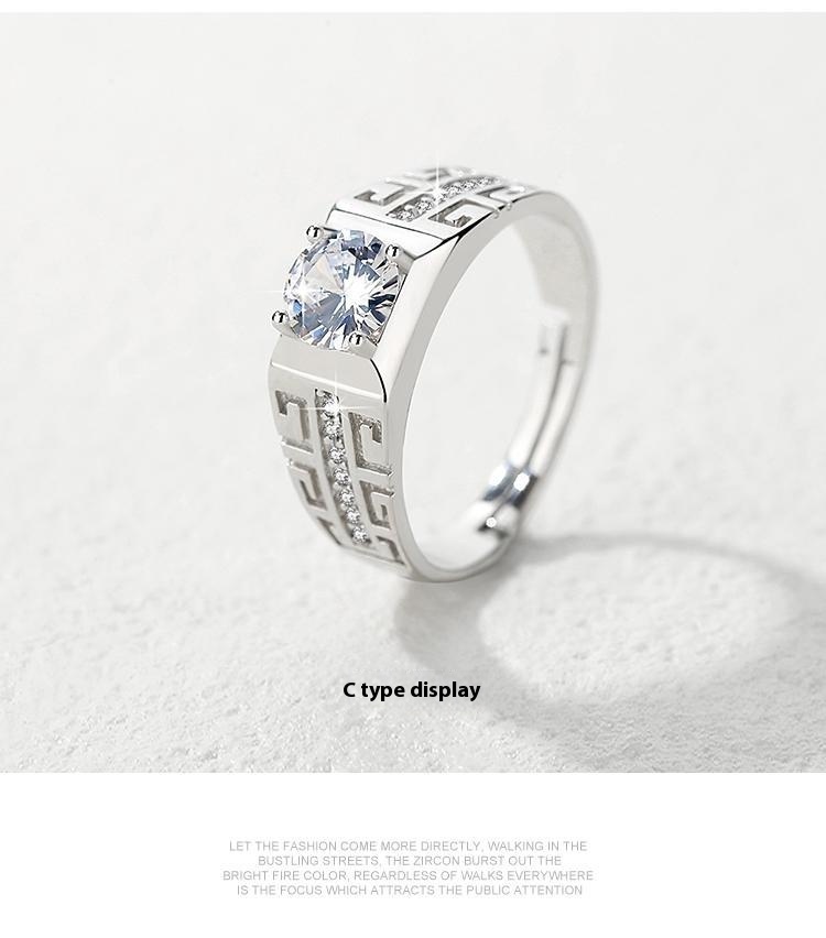 Chiba Silver-Plated Diamond Ring - Fashionable All-Match Wedding Classic Style - Image 64
