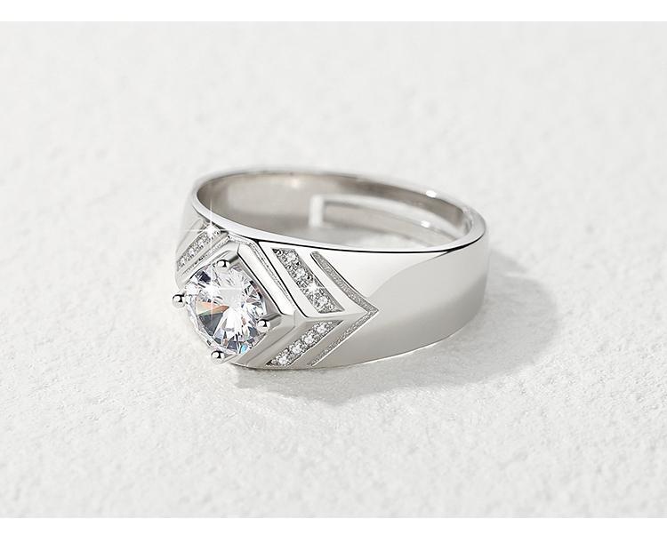 Chiba Silver-Plated Diamond Ring - Fashionable All-Match Wedding Classic Style - Image 66