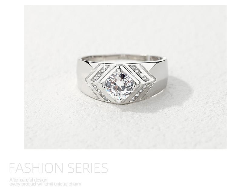 Chiba Silver-Plated Diamond Ring - Fashionable All-Match Wedding Classic Style - Image 67