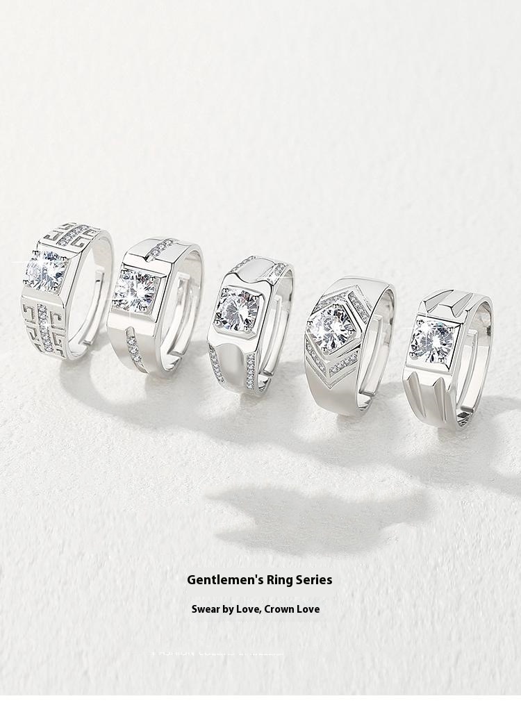 Chiba Silver-Plated Diamond Ring - Fashionable All-Match Wedding Classic Style - Image 68