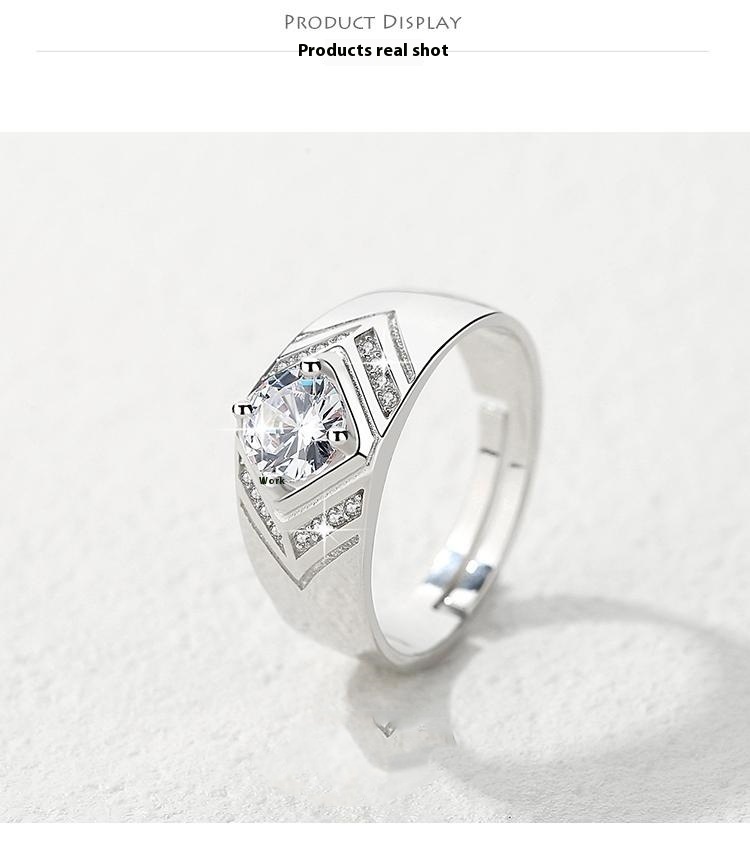 Chiba Silver-Plated Diamond Ring - Fashionable All-Match Wedding Classic Style - Image 69