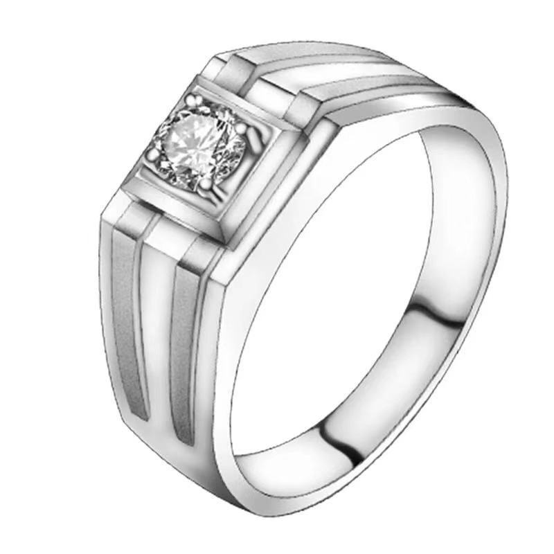 Chiba Silver-Plated Diamond Ring - Fashionable All-Match Wedding Classic Style - Image 71