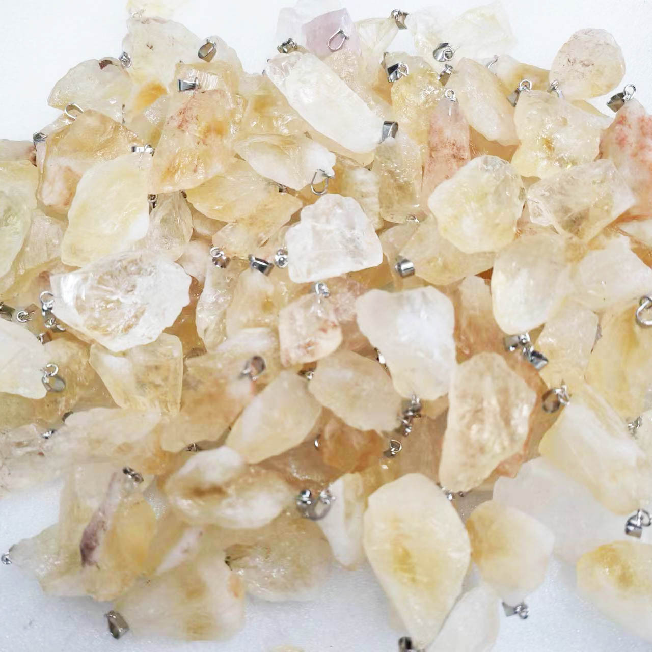 Water Drop Crystal Semi-Precious Stone Pendant on Clavicle Chain - Elegant Jewelry - Image 4