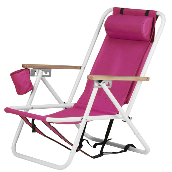 2-Pack 23X21.7X31.5in Adjustable Beach Chair for Ultimate Comfort - Image 3