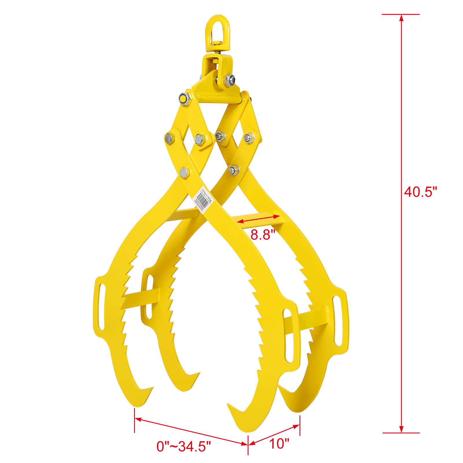 32-Inch 4 Jaw Timber Lifting Harvesting Pliers Gripper for Efficient Handling - Image 2