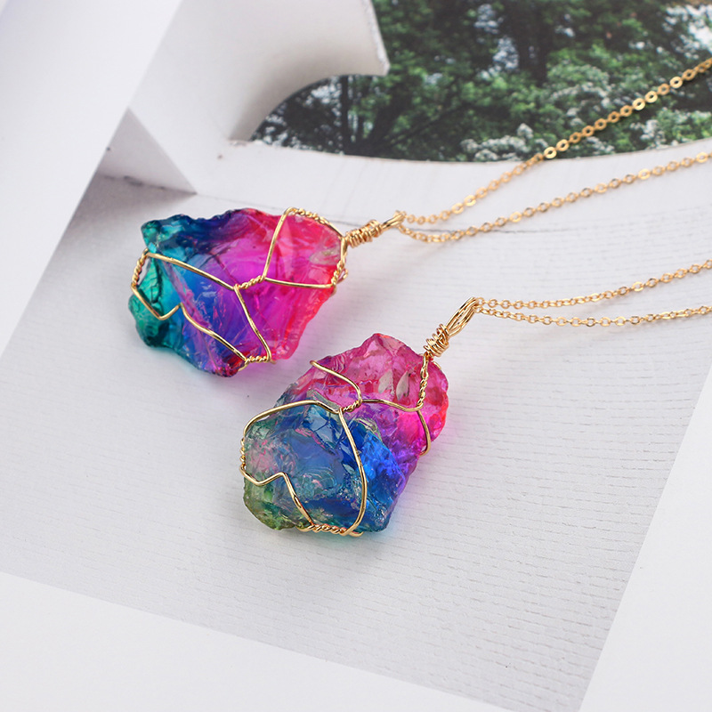 Stunning Rainbow Quartz Crystal Necklace - Unique Gemstone Jewelry - Image 6