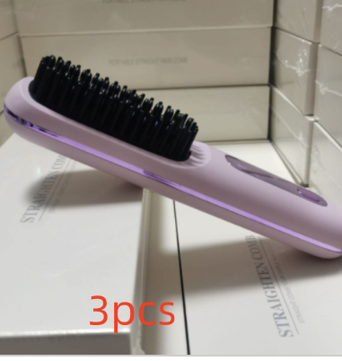 2 In 1 Wireless Hair Straightener Brush & Hot Curler - Fast Heating, USB Rechargeable & Portable - Image 23