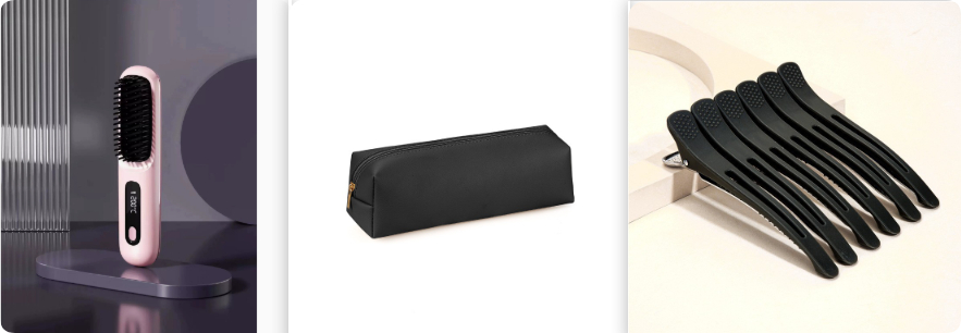 2 In 1 Wireless Hair Straightener Brush & Hot Curler - Fast Heating, USB Rechargeable & Portable - Image 28