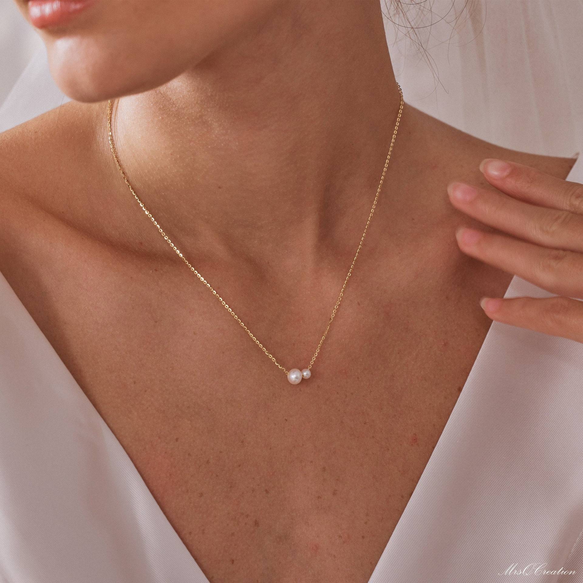 Bohemian Vintage Women's Necklace with 2 Pearls - Stylish & Unique - Image 2