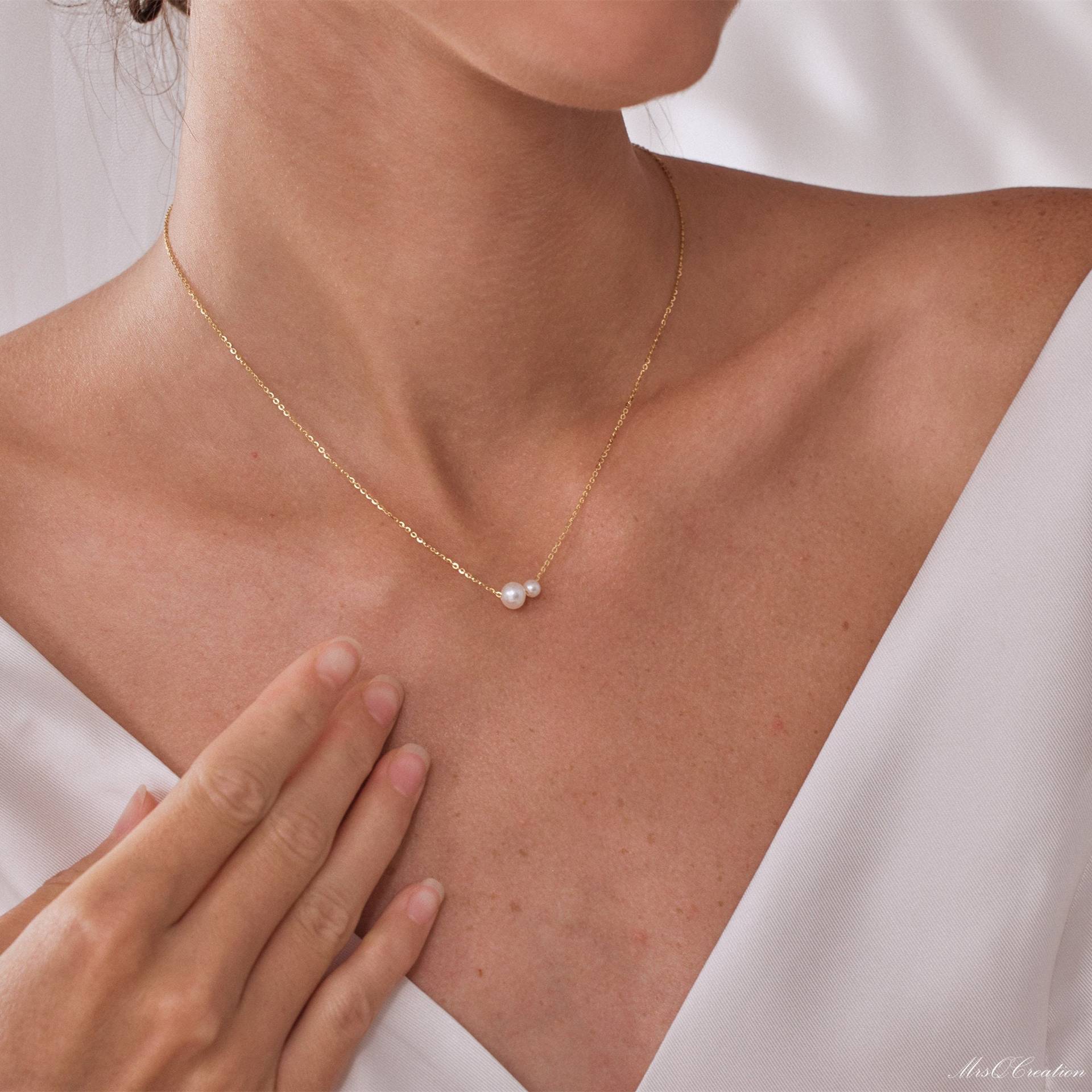 Bohemian Vintage Women's Necklace with 2 Pearls - Stylish & Unique - Image 6