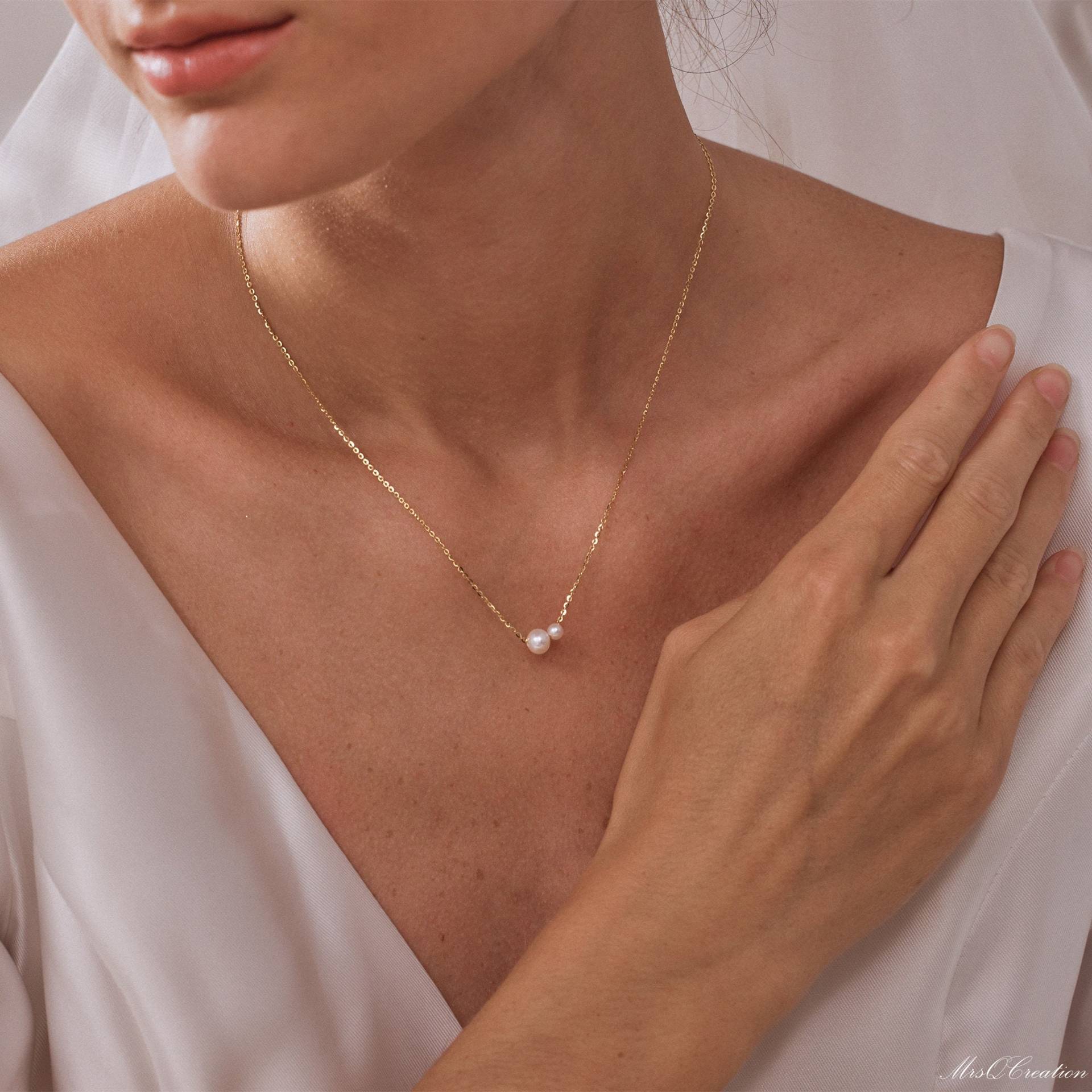 Bohemian Vintage Women's Necklace with 2 Pearls - Stylish & Unique - Image 7