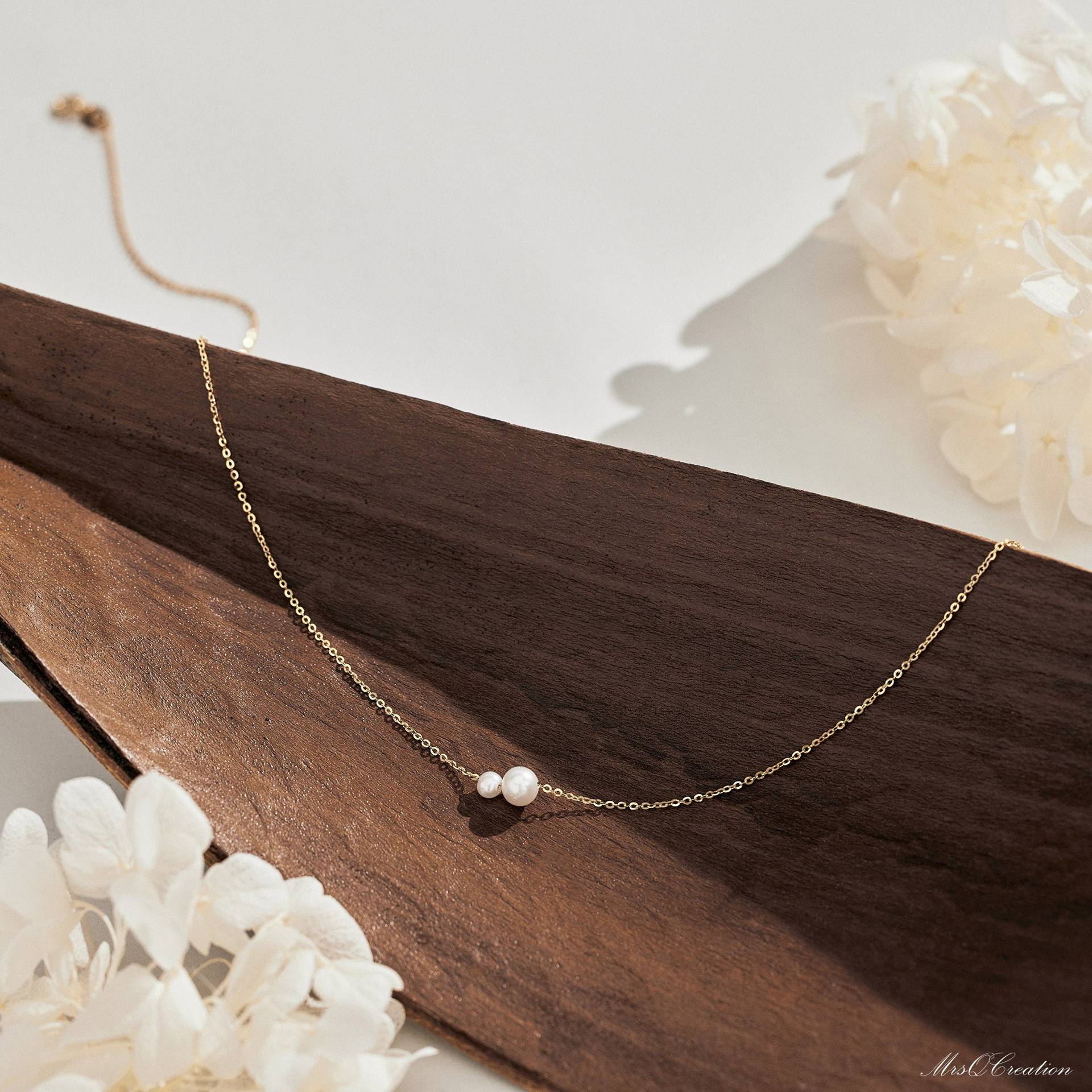 Bohemian Vintage Women's Necklace with 2 Pearls - Stylish & Unique - Image 8