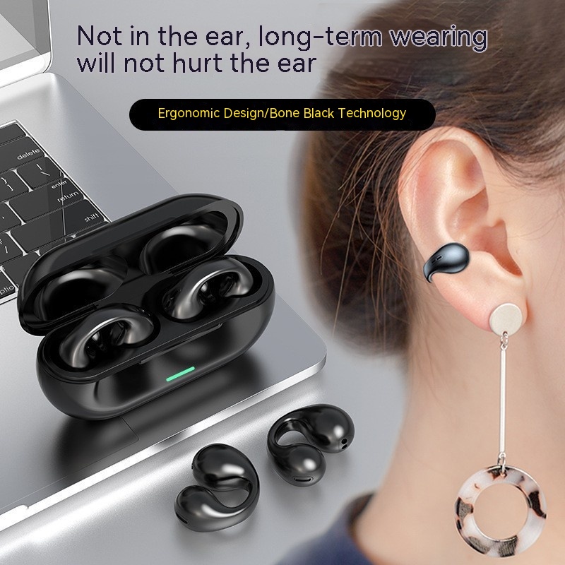 Wireless Ear Clip Bluetooth Headset TWS - Comfortable Bone Conduction Wear for Sports, 5.3 Bluetooth Technology - Image 8