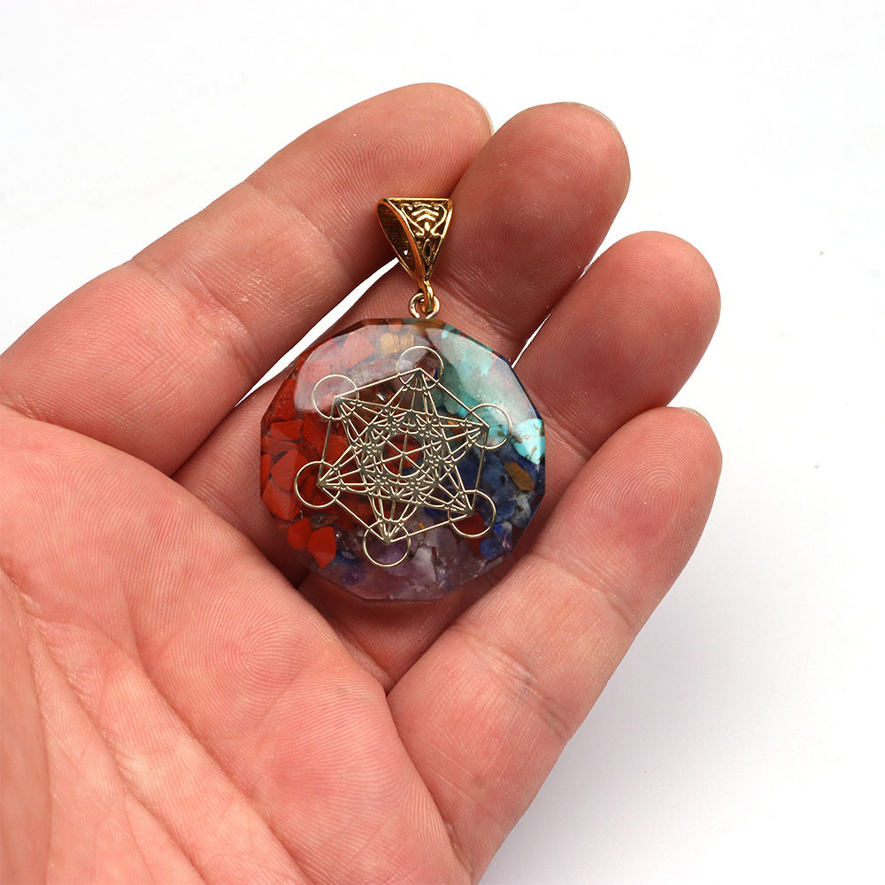 Vintage Reiki Healing Energy Crystal Pendant - Natural Stone Yoga Meditation Necklace - 7 Chakra Spiritual Jewelry Amulet - Image 15