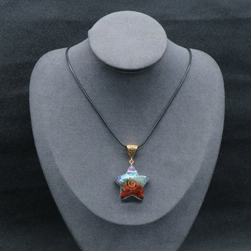 Vintage Reiki Healing Energy Crystal Pendant - Natural Stone Yoga Meditation Necklace - 7 Chakra Spiritual Jewelry Amulet - Image 16