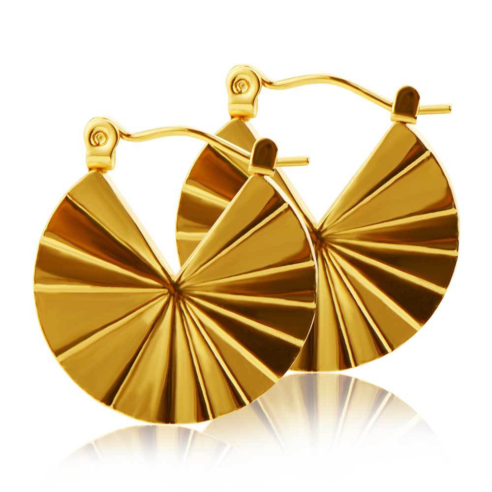 Trendy Street Style Exaggerated Brand Scallop Earrings for Fashion Lovers - Image 5