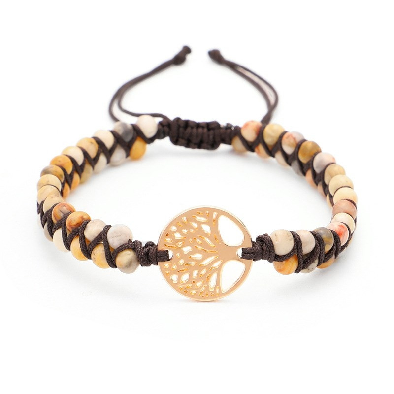 Woven Twine Double Tree of Life Yoga Bracelet - Stylish Spiritual Accessory - Image 7