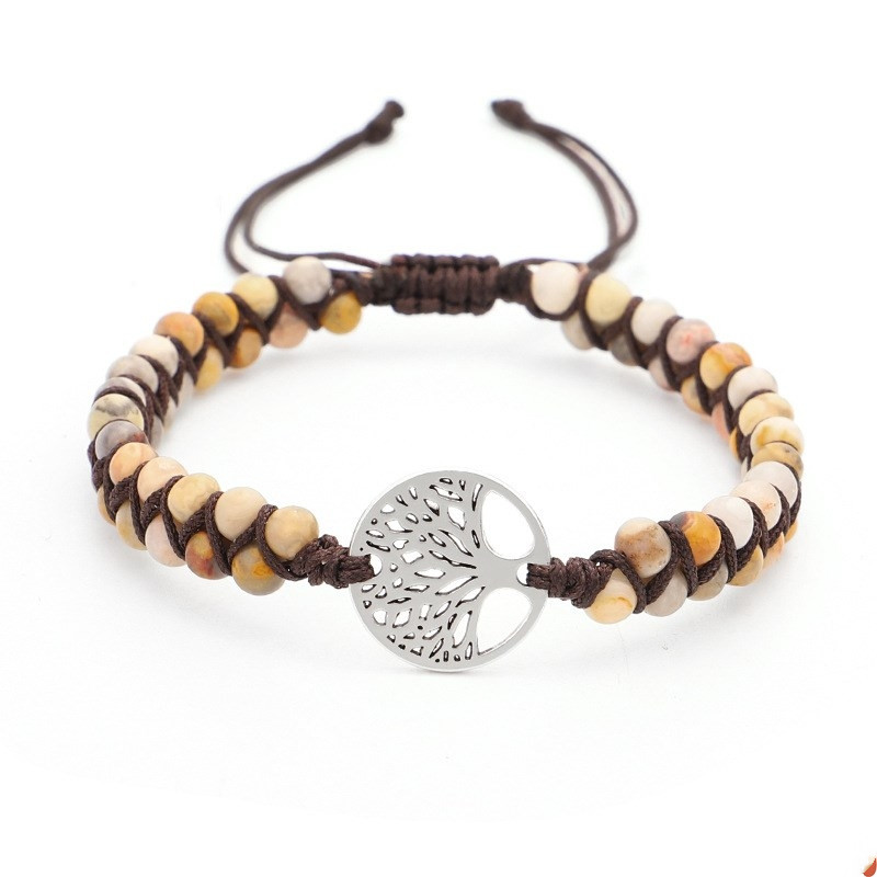 Woven Twine Double Tree of Life Yoga Bracelet - Stylish Spiritual Accessory - Image 8