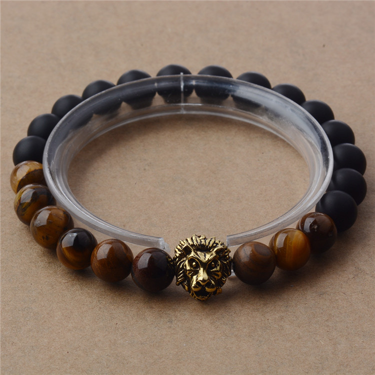 Lion Head Bead Yoga Bracelet – Enhance Your Practice with Stylish Energy