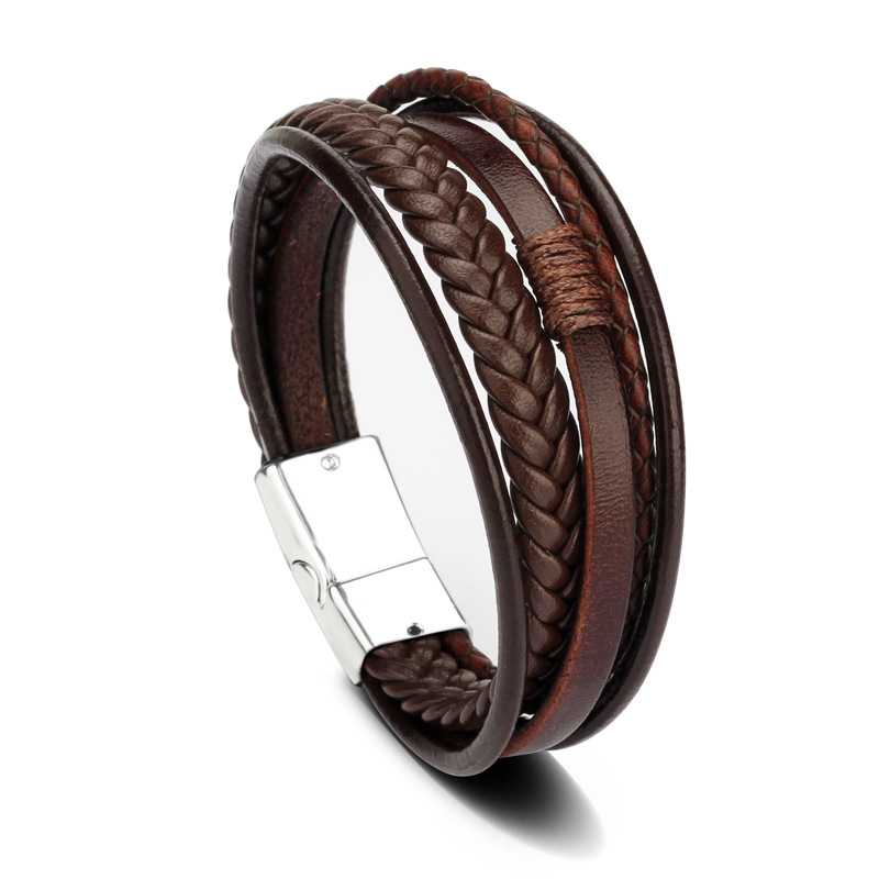 Wholesale Classic Genuine Leather Bracelet for Men at Unbeatable Prices - Image 4