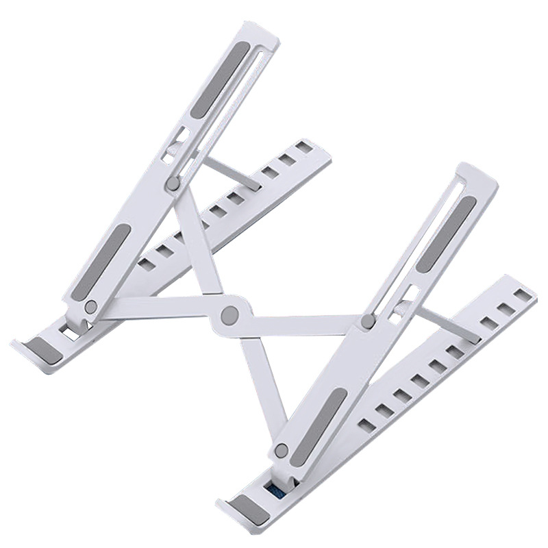 Portable New Lift Cooling Base with 10 Adjustable Positions - Desktop Folding Bracket in Durable Plastic - Image 4