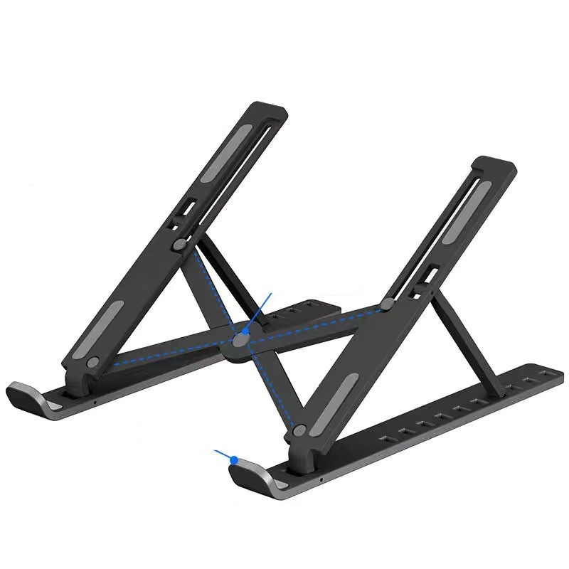 Portable New Lift Cooling Base with 10 Adjustable Positions - Desktop Folding Bracket in Durable Plastic - Image 5