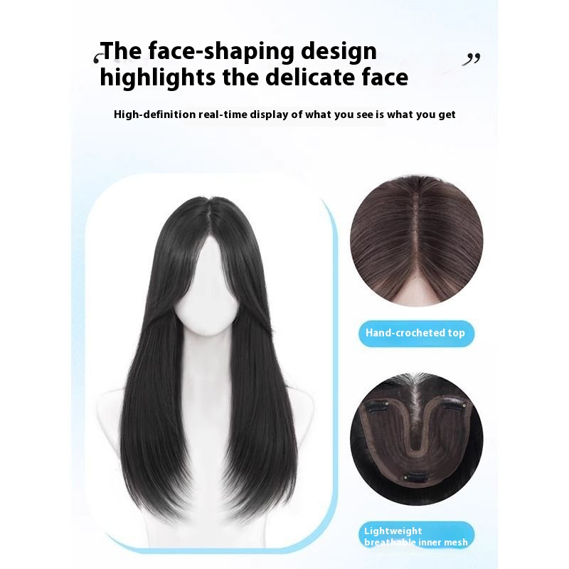 Full-Head Female Wig - Stylish Artificial Hair for a Natural Look - Image 3
