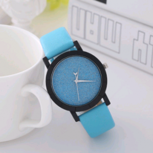 Chic Starry Belt Watch for Women – Frosted Quartz Couple's Timepiece for Students