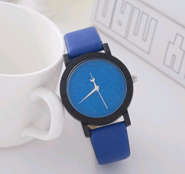 Chic Starry Belt Watch for Women – Frosted Quartz Couple's Timepiece for Students - Image 7