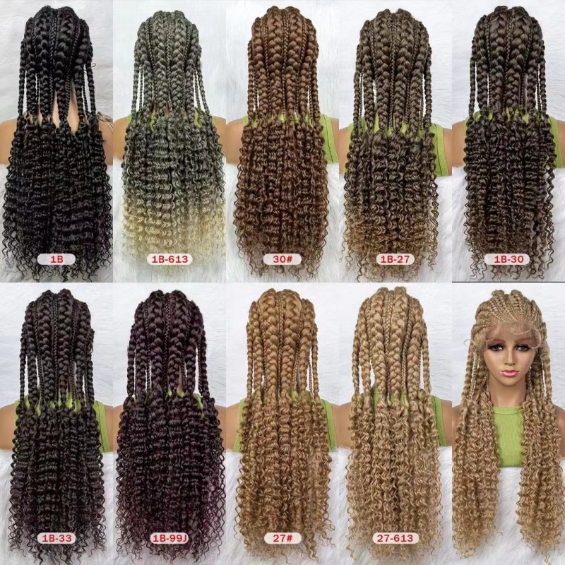 Lace Braided Handcrafted African Wig - Exquisite Hand-woven Style - Image 10