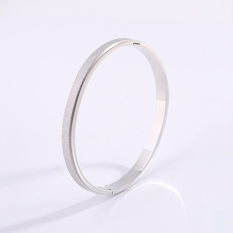 Titanium Steel Bracelet with Starry Alluvial Gold Gradient Finish - Image 4