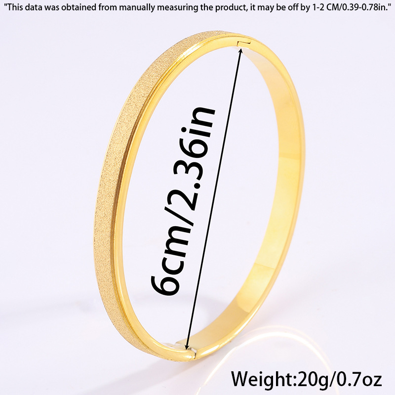 Titanium Steel Bracelet with Starry Alluvial Gold Gradient Finish - Image 6