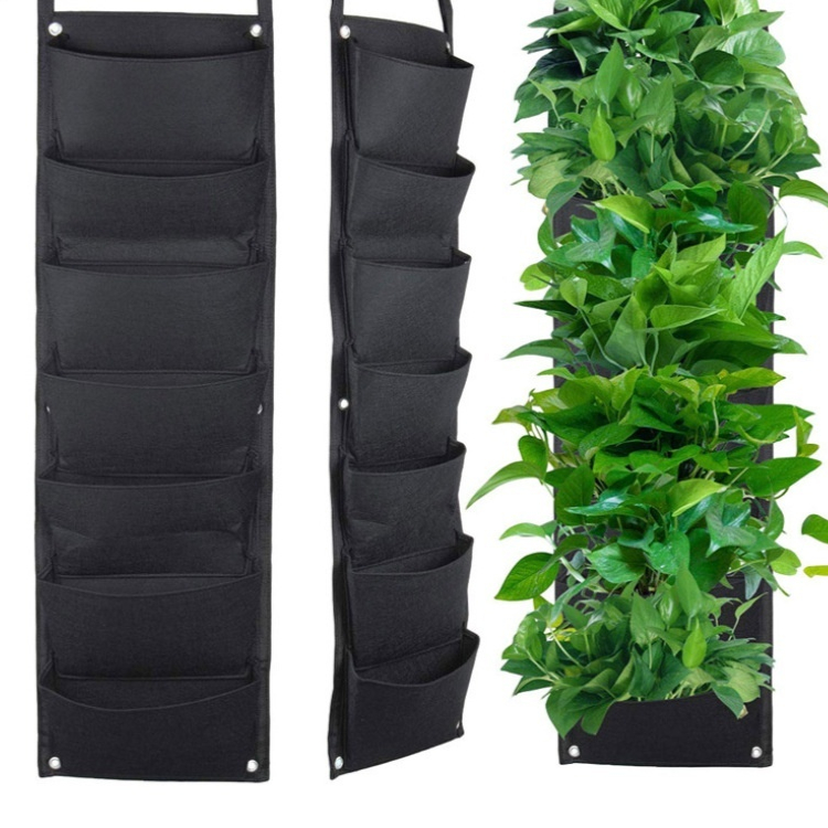 Felt 3D Planting Sack for Vertical Greening - Root Control Wall-mounted Plant Bag
