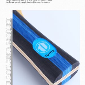 Vibrant Pure Wood Single Racket Cover - Professional High Elastic Long Handle Horizontal