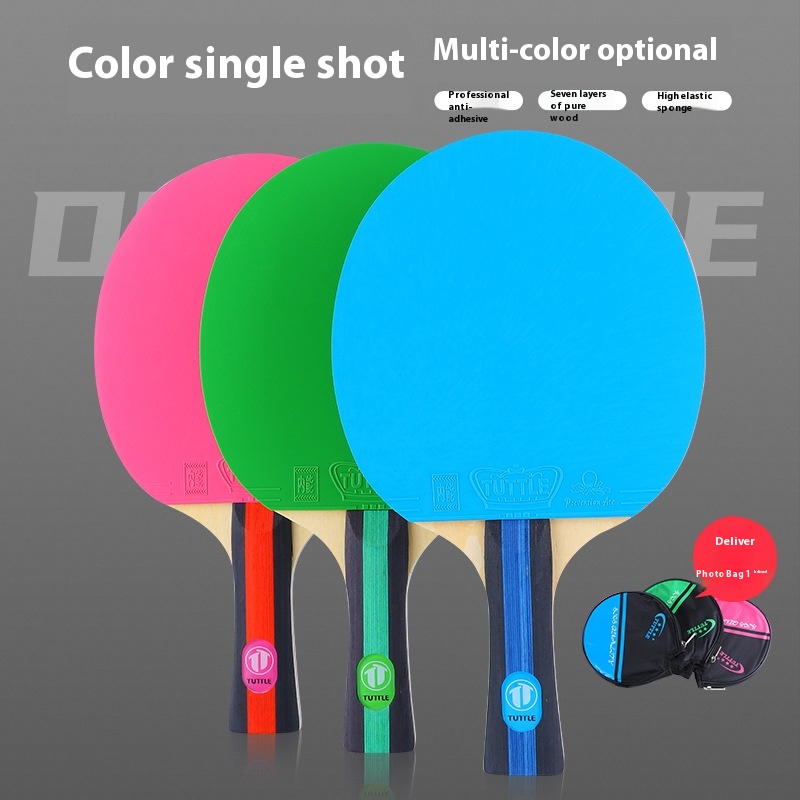 Vibrant Pure Wood Single Racket Cover - Professional High Elastic Long Handle Horizontal - Image 11