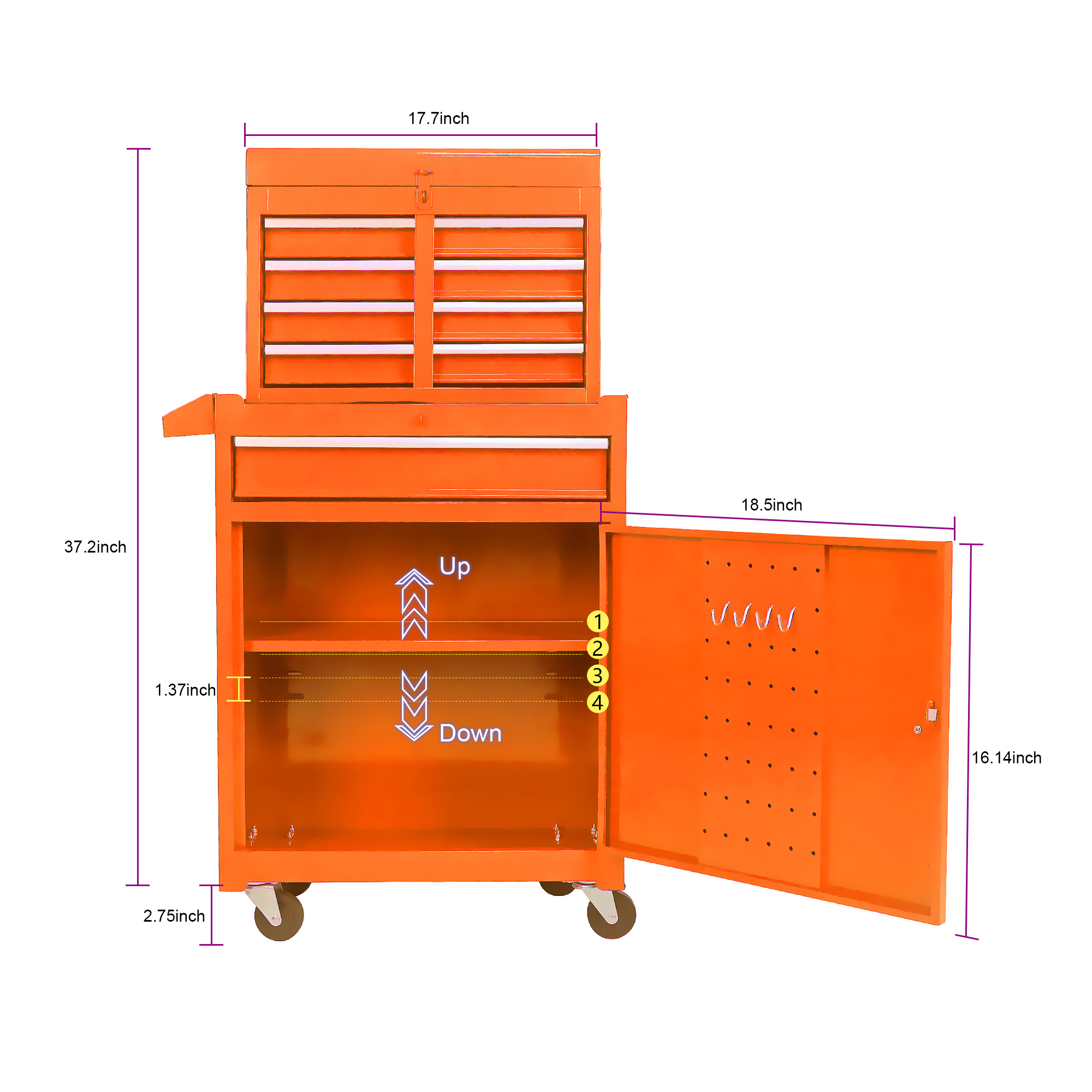 Durable Metal Tool Storage Cabinets for Organized Workspaces - Image 4